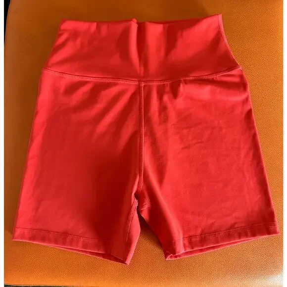 SOLD Daily Drills Red Tight Activewear Shorts Size S - Picture 3 of 7